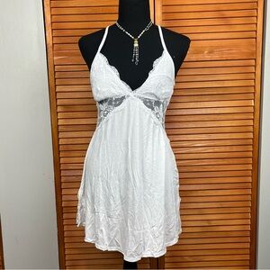 Chic White Lace Slip Dress